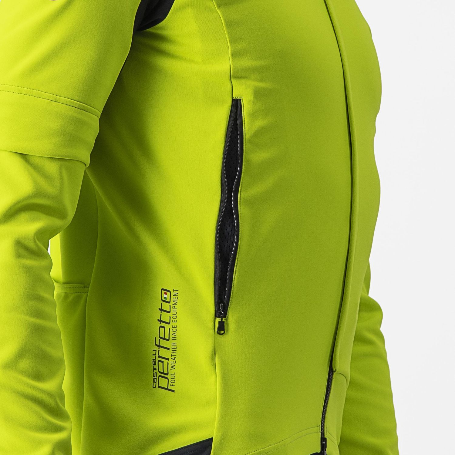 Castelli Perfetto Ros Convertible Jacket Groen Geel Heren Kopen