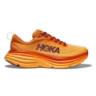 Hoka Bondi 8 hardloopschoenen oranje/rood dames 