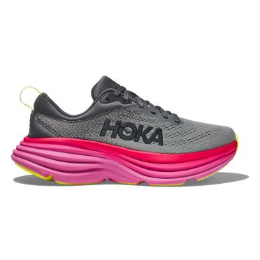 Hoka Bondi 8 hardloopschoenen zwart/roze dames 