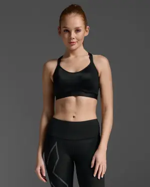 2XU Light Speed High Impact Bra Black/Black Dames 