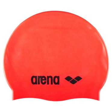 Arena Classic Silicone swimcap fluo red/zwart 