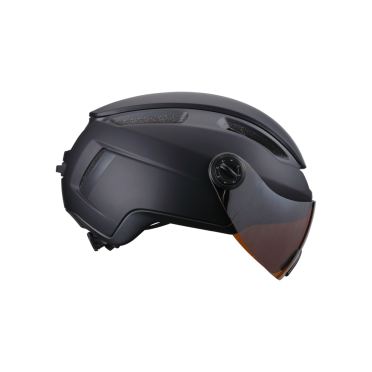 BBB helm Indra faceshield smoke mirror lens mat zwart 