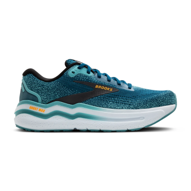 Brooks Ghost Max 2 hardloopschoenen moroccan blue/aqua/orange pop heren 