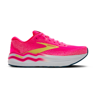 Brooks Ghost Max 2 hardloopschoenen pink/lemon tonic dames 