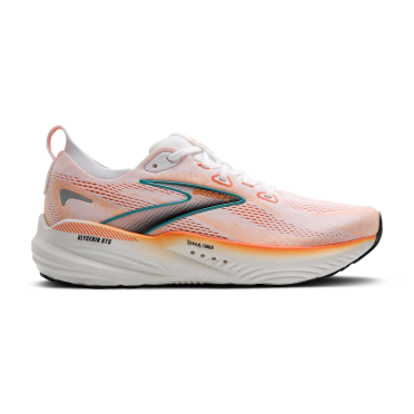 Brooks Glycerin GTS 22 hardloopschoenen white/orange/green/blue slate heren 