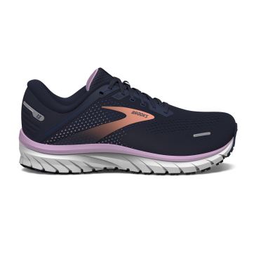 Brooks Defyance 13 hardloopschoenen peacoat/papaya/orchid dames 