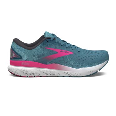 Brooks Ghost 16 hardloopschoenen blauw/roze/moroccan blauw dames 