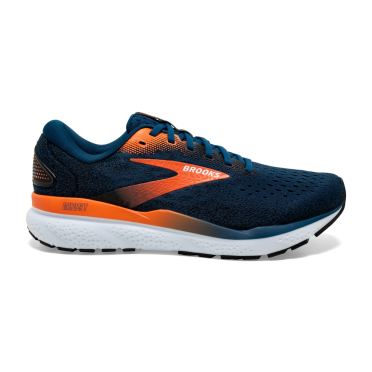 Brooks Ghost 16 hardloopschoenen blauw opal/zwart/nasturtium heren 