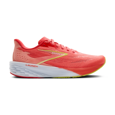 Brooks launch 11 hardloopschoenen coral/primrose/white dames 