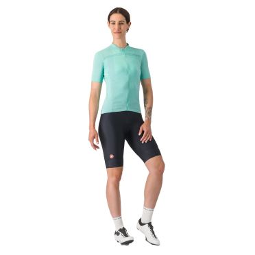 Castelli Anima 4 fietsshirt korte mouw blauw dames 