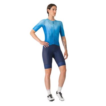 Castelli climbers a/c w jersey korte mouw blauw dames 