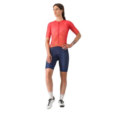 Castelli climbers a/c w jersey korte mouw rood dames 