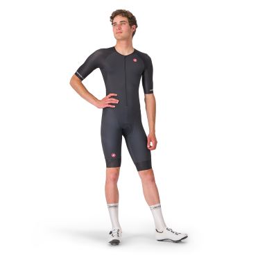 Castelli core tri suit short sleeve zwart heren 