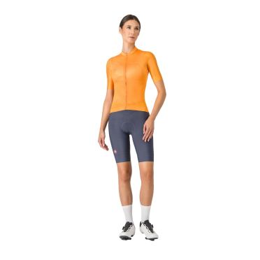 Castelli Fantasia jersey korte mouw oranje dames 