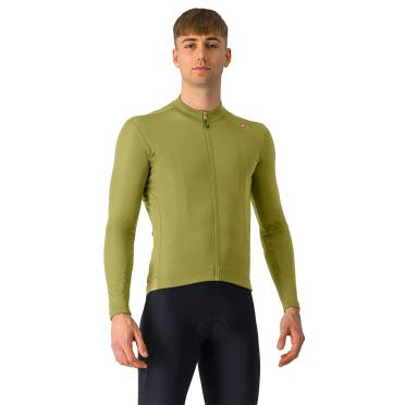 Castelli Espresso thermal jersey lange mouw sage/deep green heren 