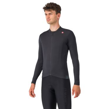 Castelli Espresso thermal jersey lange mouw light black heren 