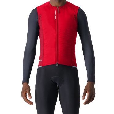 Castelli Fly Vest mouwloos fietsjack rich red heren 