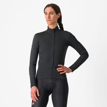 Castelli Perfetto air lange mouw fietsjack light black dames 