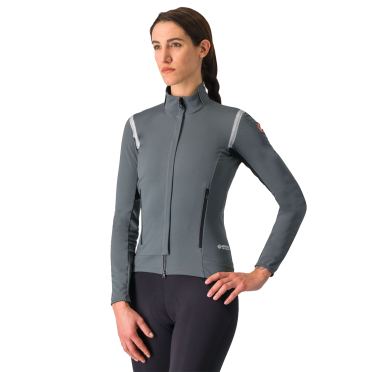 Castelli Perfetto RoS 2 lange mouw fietsjack urban gray/silver reflex dames 