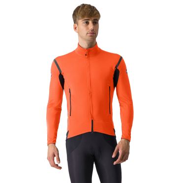 Castelli Perfetto RoS 2 lange mouw fietsjack brilliant orange/silver reflex heren 