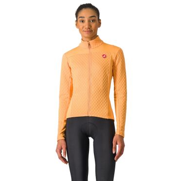 Castelli Sfida 2 fietsshirt lange mouw soft orange dames 