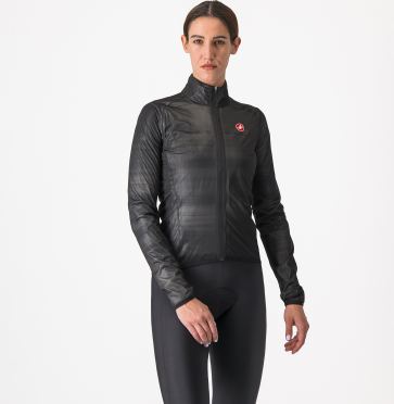 Castelli Squall shell fietsjack light black/silver gray dames 