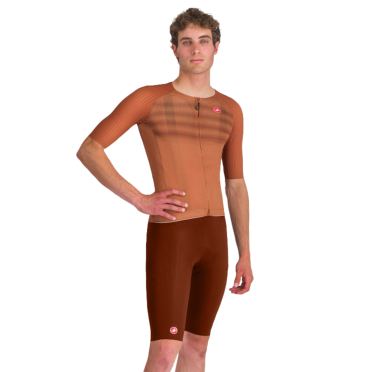 Castelli free aero race s bibshort deep mocha heren 