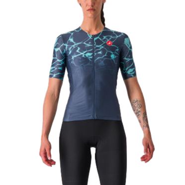 Castelli Free speed 2 W race tri top blauw dames 