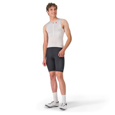 Castelli free speed 3 top sleeveless wit grijs heren 