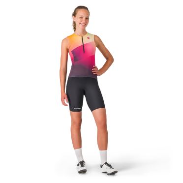 Castelli Free speed 3 W sleeveless top oranje dames 