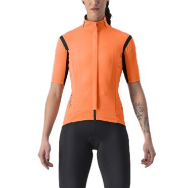 Castelli Gabba RoS 2 fietsjack korte mouw oranje/zwart dames 