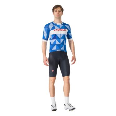 Castelli Heritage jersey fietsshirt korte mouw blauw heren 