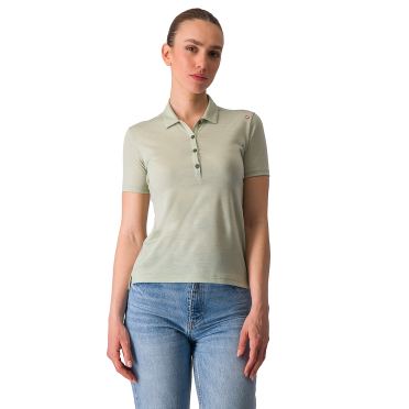 Castelli merino w polo groen dames 