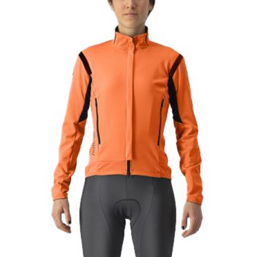 Castelli Perfetto RoS 2 lange mouw fietsjack oranje dames 