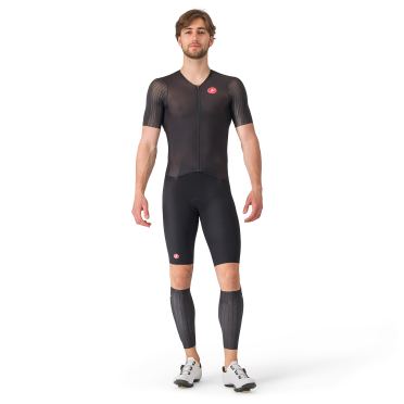 Castelli PR 2 speed trisuit korte mouw zwart heren 