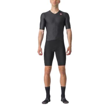 Castelli Sanremo Ultra speed suit trisuit korte mouw zwart heren 