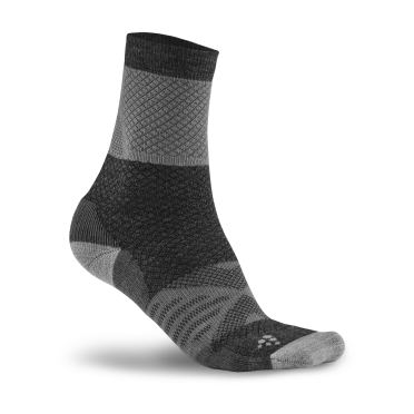 Craft Advance xc warm sock asphalt/white 