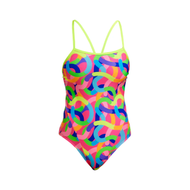 Funkita Curly Wurly Single Strap badpak dames 