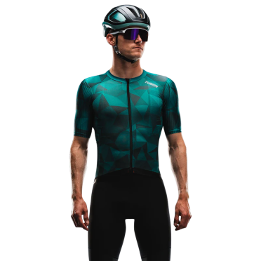 Fusion TEMPO! TWO Cycling Jersey groen Unisex 