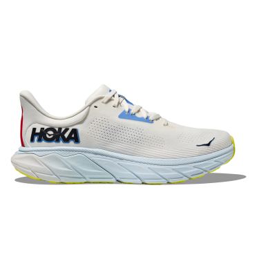 Hoka Arahi 7 hardloopschoenen wit/licht blauw heren 