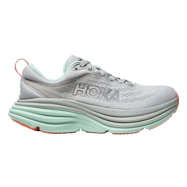 Hoka Bondi 8 hardloopschoenen grijs/oranje dames 