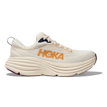 Hoka Bondi 8 hardloopschoenen wit/rood heren 