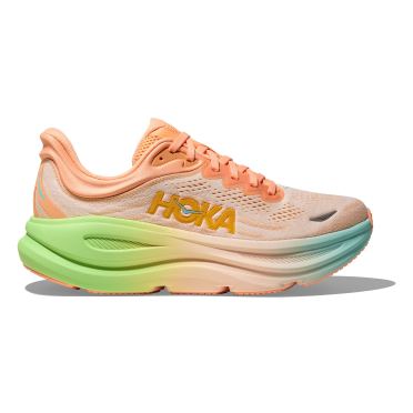 Hoka Bondi 9 hardloopschoenen Frost/Pale Tangerine Heren 