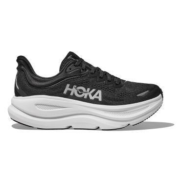 Hoka Bondi 9 wide hardloopschoenen zwart/wit dames 