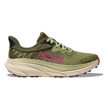 Hoka Challenger ATR 7 hardloopschoenen groen/beige dames 