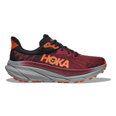 Hoka Challenger ATR 7 hardloopschoenen rood/grijs heren 