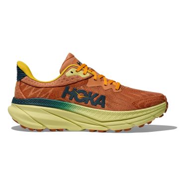 Hoka Challenger ATR 7 hardloopschoenen Terra Cotta/Yuzu Heren  