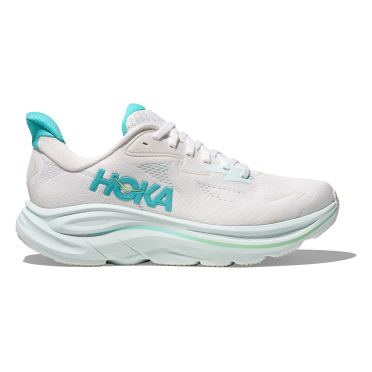 Hoka Clifton 10 hardloopschoenen White/Cielo Blue Dames 