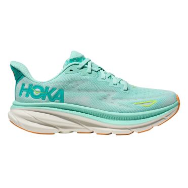 Hoka Clifton 9 hardloopschoenen aqua blauw dames 