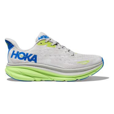 Hoka Clifton 9 hardloopschoenen wit/groen heren 